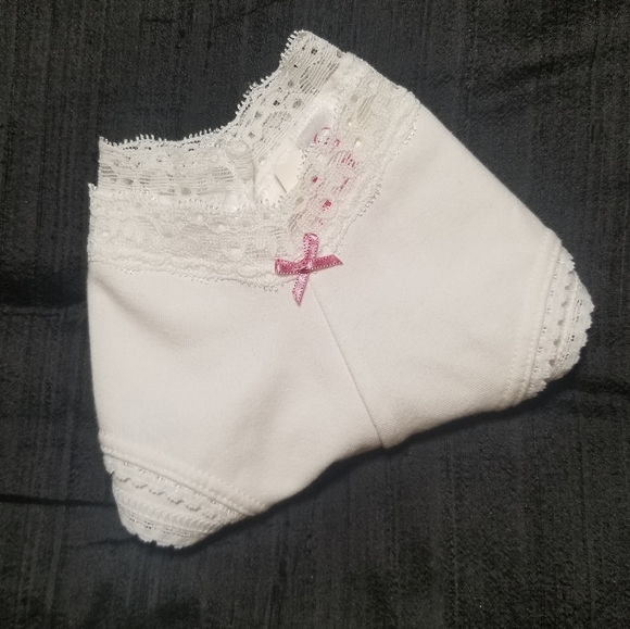 Victoria's Secret PINK Vintage Tanga Panty Cotton Lace NWT Bow - Picture 8 of 10